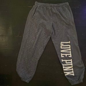 PINK Grey Sweatpants